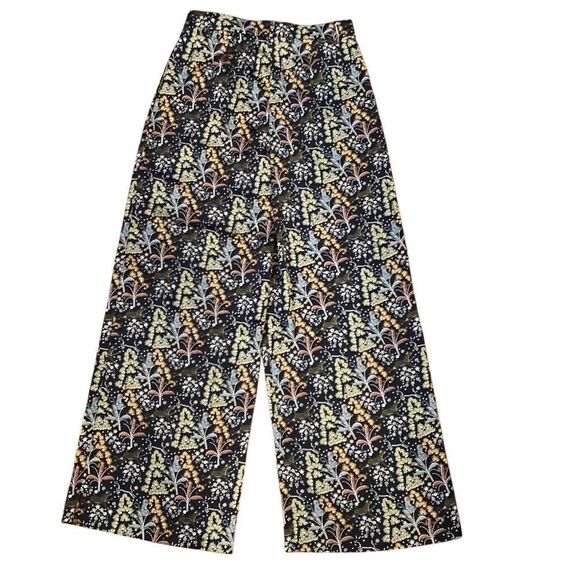 J. Crew Point Sure Jungle Print Crepe Wide Leg Pant size 6 - Picture 5 of 12